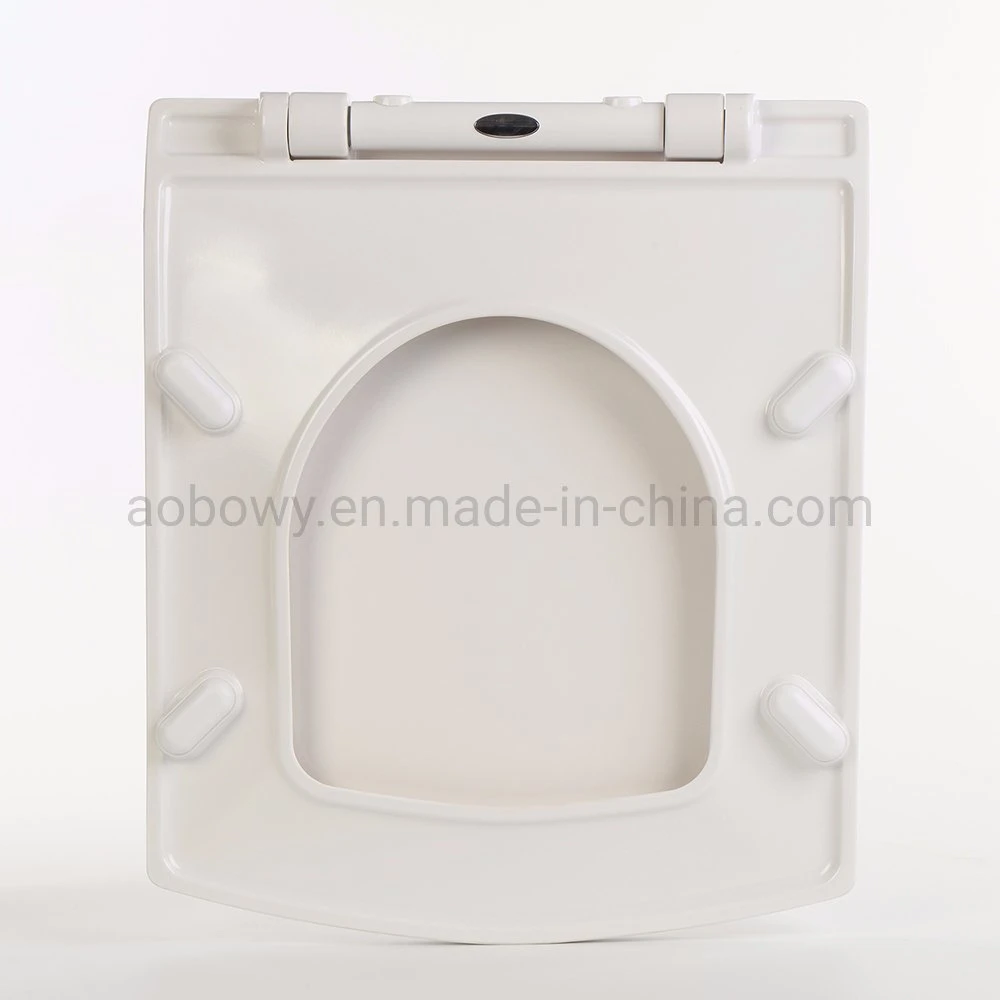 Sample Customization Hot Selling Square White Plastic Toilet Seat Cover UF Toilet Seats (Au107)